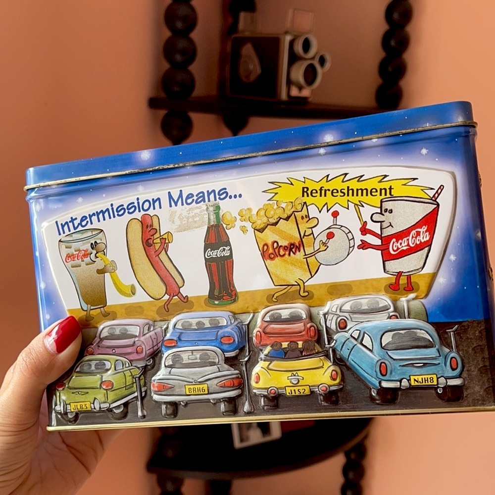 Vintage Coca-Cola Collectible Tin “Drive in Movie”
